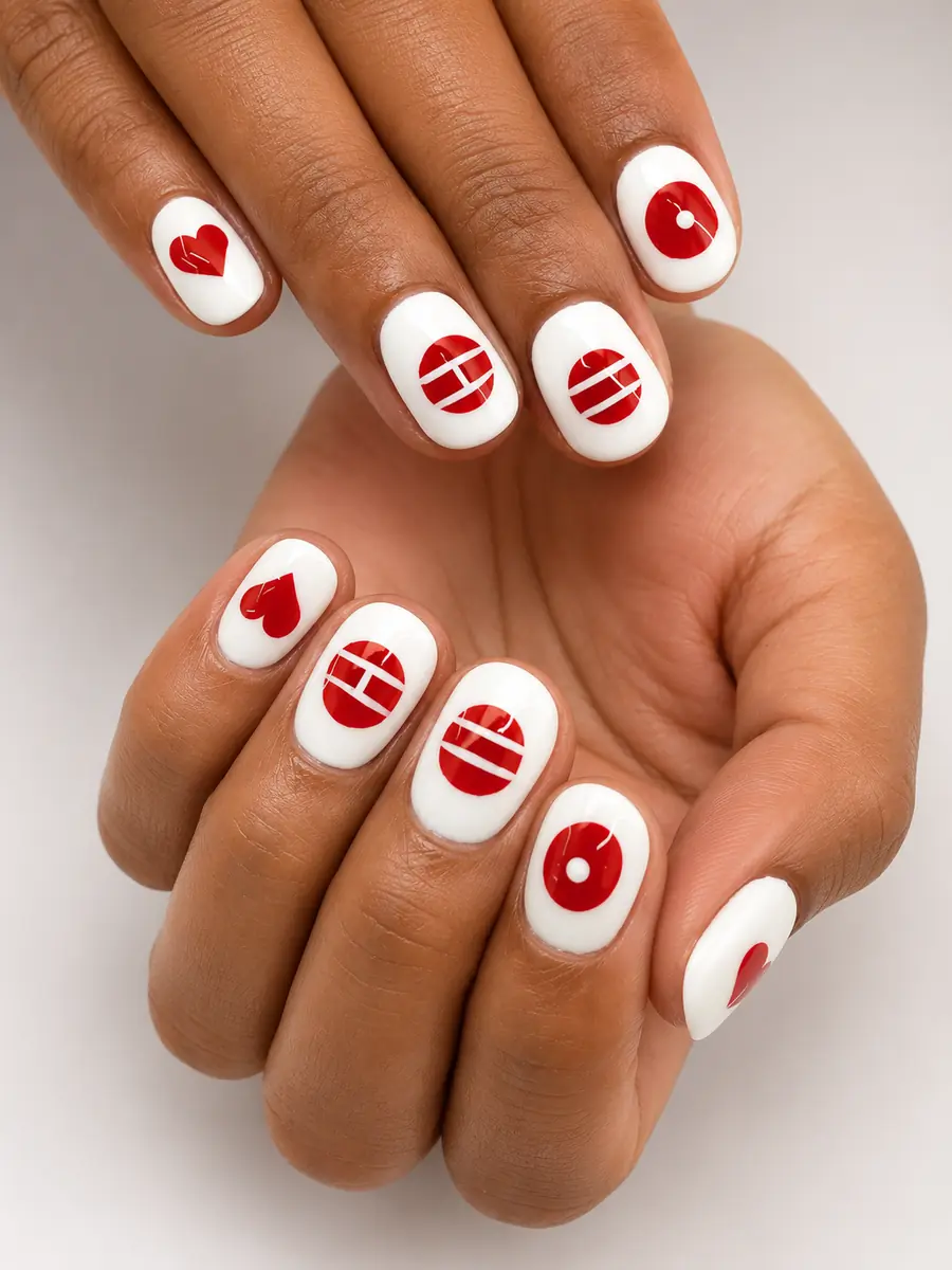 Custom nail art created at NAILTIFUL Burbank — look 03