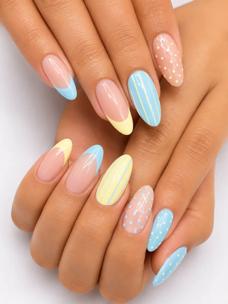 Custom nail art created at NAILTIFUL Burbank — look 10
