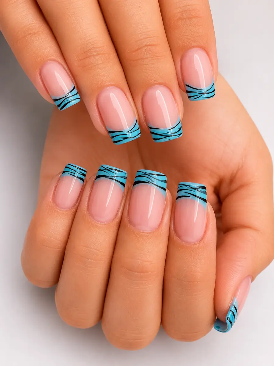 Custom nail art created at NAILTIFUL Burbank — look 12