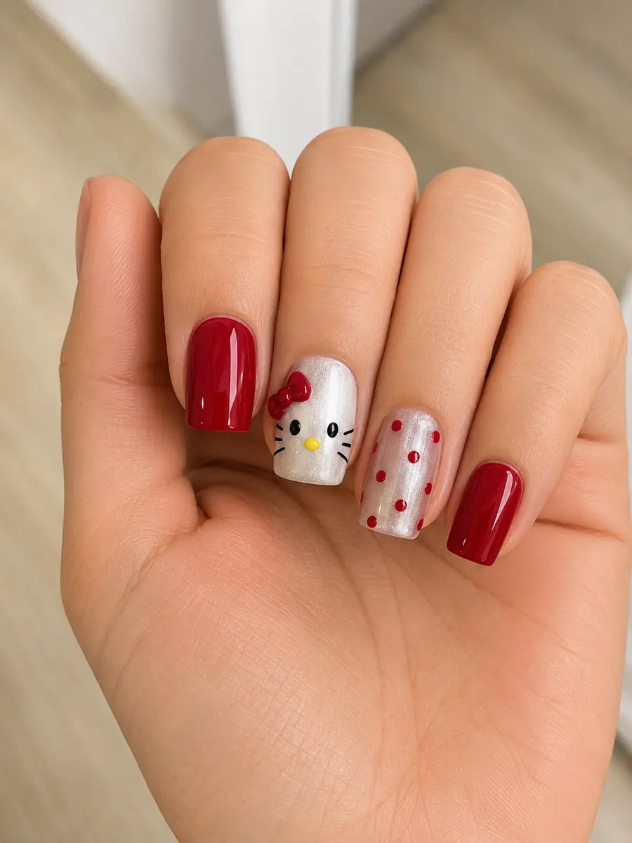 Custom nail art created at NAILTIFUL Burbank — look 17