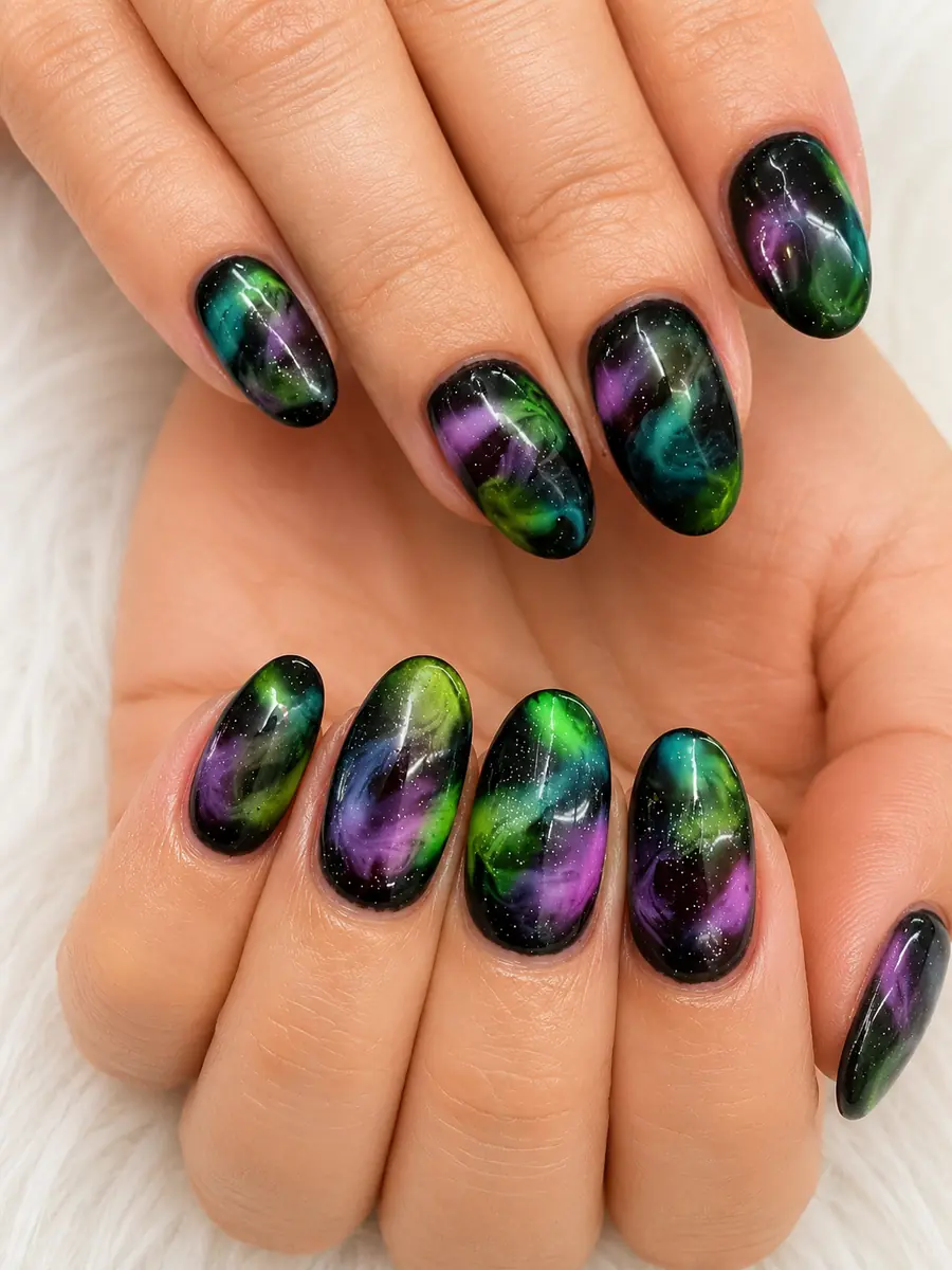 Custom nail art created at NAILTIFUL Burbank — look 21