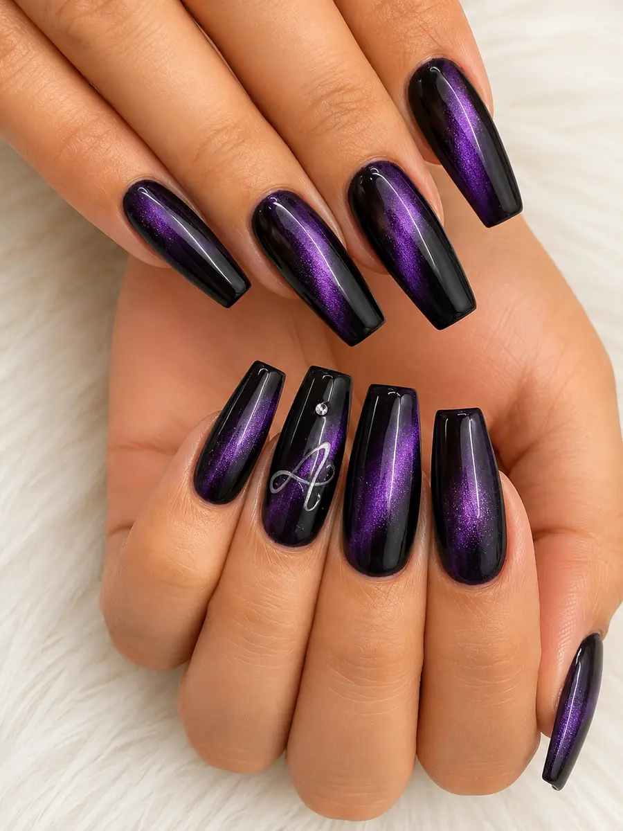 Custom nail art created at NAILTIFUL Burbank — look 22