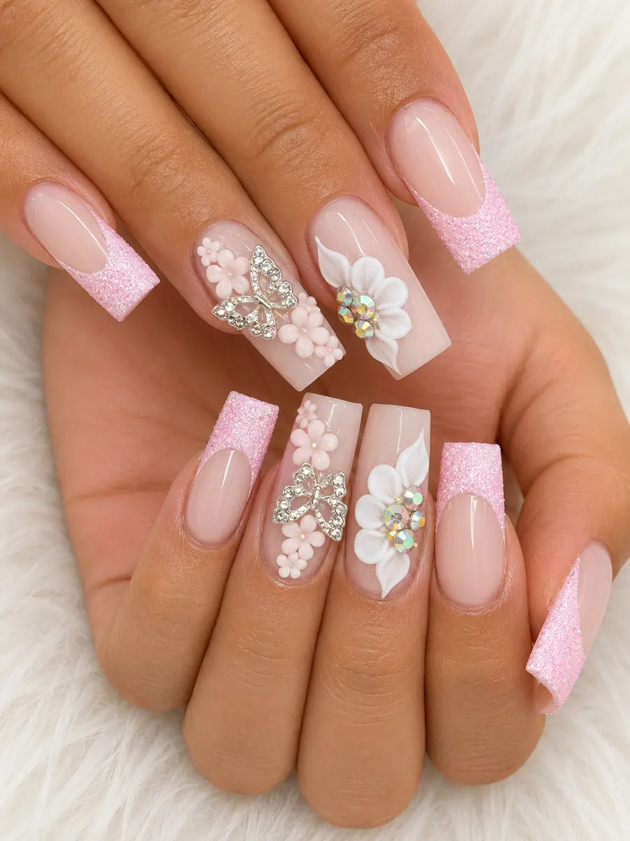 Custom nail art created at NAILTIFUL Burbank — look 24