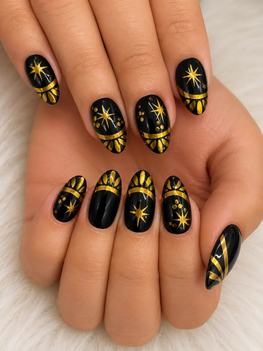 Custom nail art created at NAILTIFUL Burbank — look 25